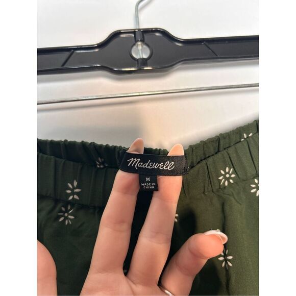 Madewell green ruffled mini skirt size medium - Picture 3 of 4